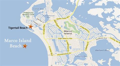 Marco Island Florida Beaches Map