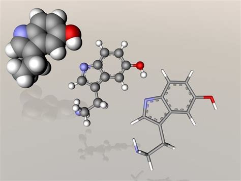 Serotonin molecule 3D model | CGTrader