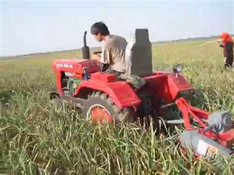 Garlic harvesting machine,garlic harvester machine - YouTube