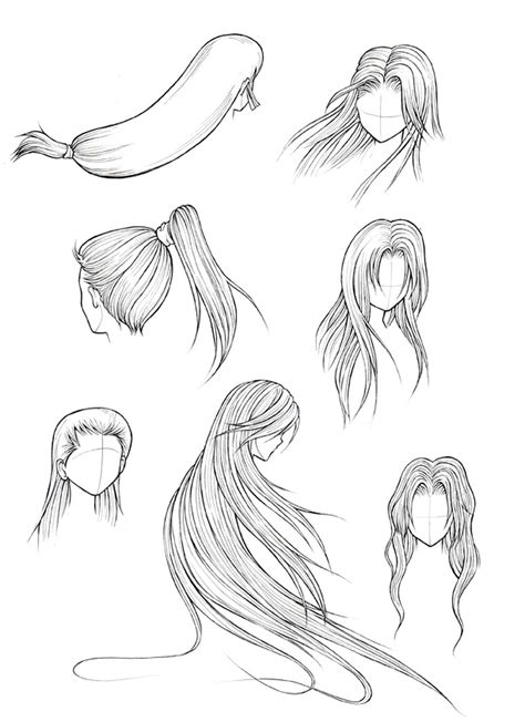 Draw Manga Hair Tutorial - Manga