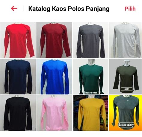 Kaos polos lengan panjang combed 30s | Halmall