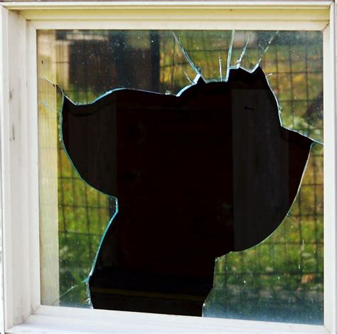 Broken Window Reflection | Broken Window Reflection tel: 416… | Flickr