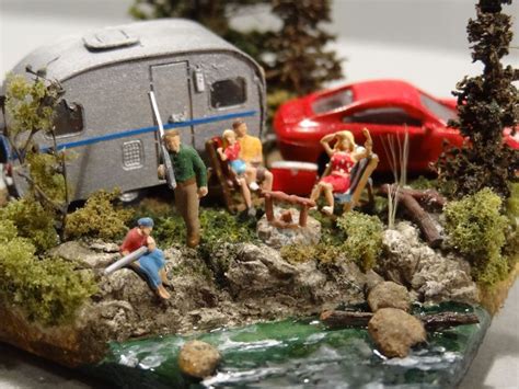 N-Scale Camp Site Diorama - Close-Up View: | Miniatures | Pinterest ...