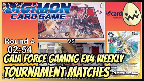 Digimon Card Game: @GaiaForceGaming EX04 Weekly! Tournament Matches ...