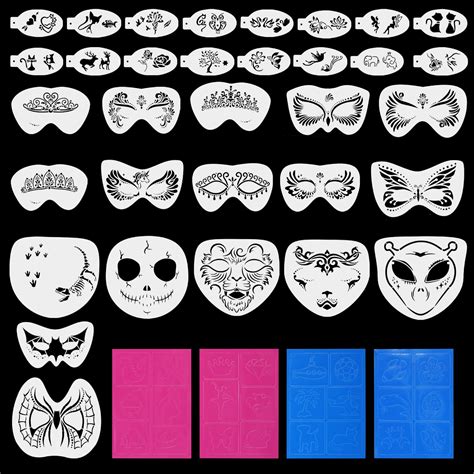 Printable Face Paint Stencils