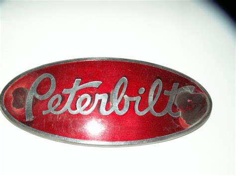 Vintage Oval Peterbilt Emblem by castleberryantiques on Etsy