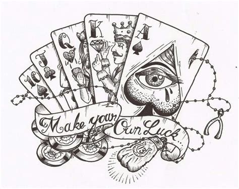 Royal Flush Poker Temporary Tattoo Fake Tattoos - Etsy Canada | Playing ...