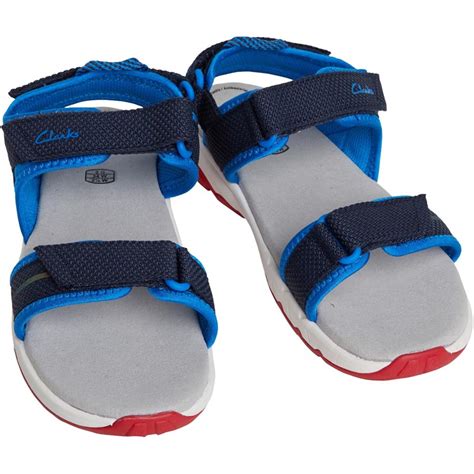 Buy Clarks Boys Wide Fit Expo Sea Sandals Navy