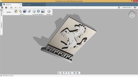 Ferrari logo 3D model 3D printable | CGTrader