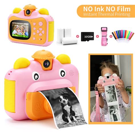 Buy our best brand online Give you more choice New Instant Print Camera for Kids 1080P HD Video ...