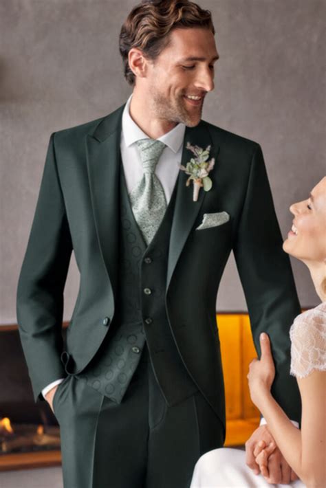 Forest Green 3 piece Wedding Suit - Tom Murphy's Formal and Menswear