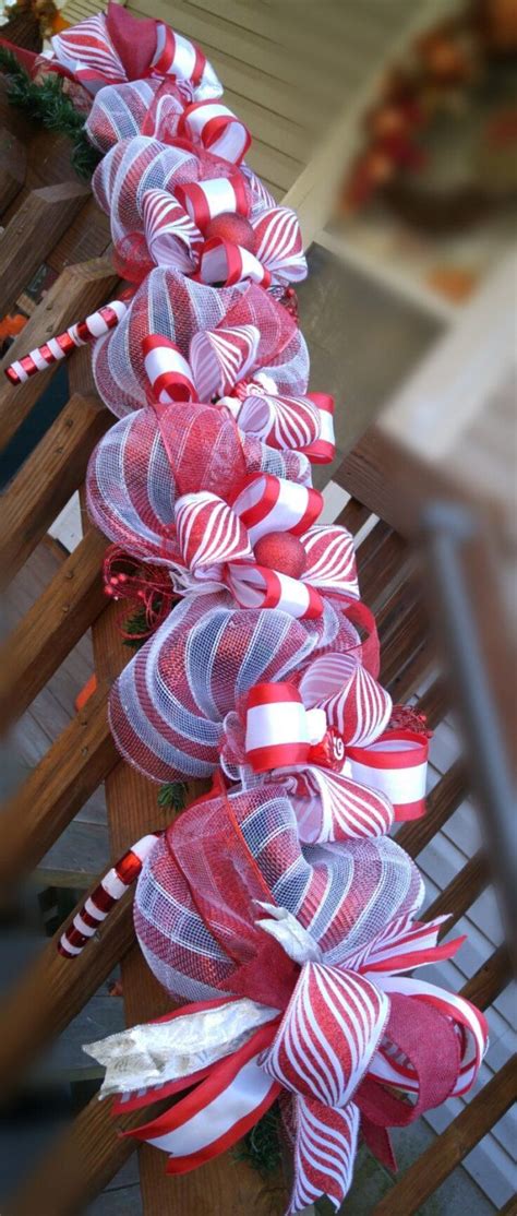 50 Best DIY Christmas Garland Decorating Ideas | Diy christmas garland, Candy cane christmas ...