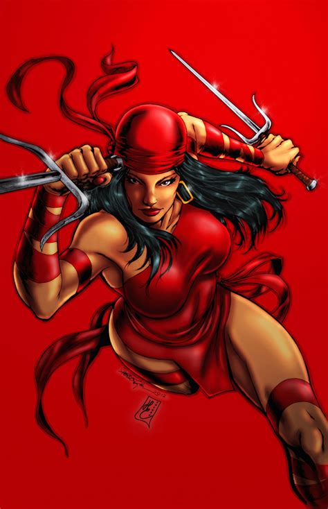 Marvel elektra, Elektra, Marvel comics art