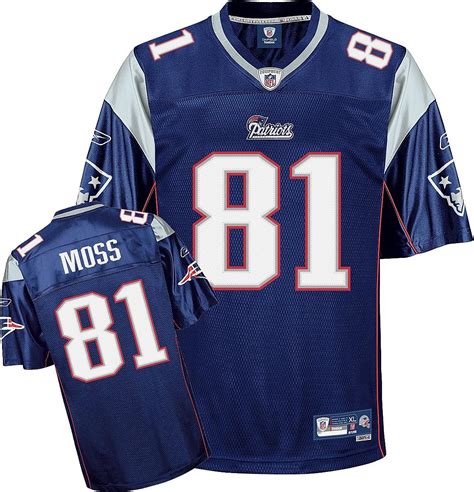 Amazon.com : Reebok Randy Moss New England Patriots Home Premier Jersey ...