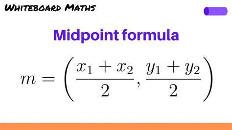 Midpoint of a line segment - YouTube