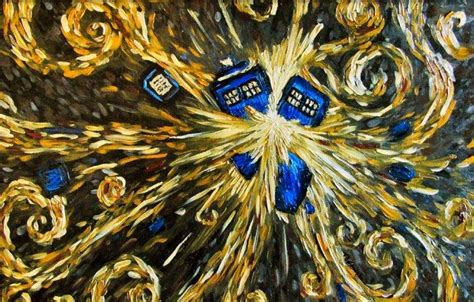 Doctor Who, TARDIS, Painting, Vincent Van Gogh Wallpapers HD / Desktop and Mobile Backgrounds