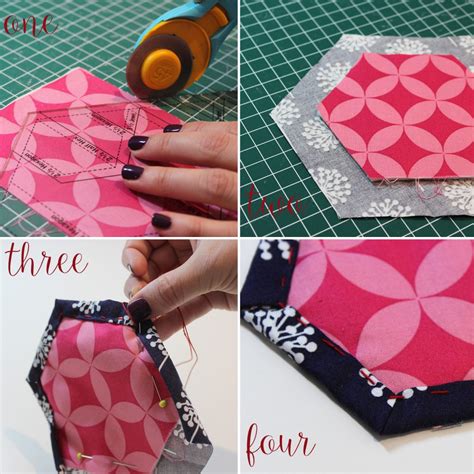 Quilt as you go hexagons tutorial #hexyalong – Raspberry Spool