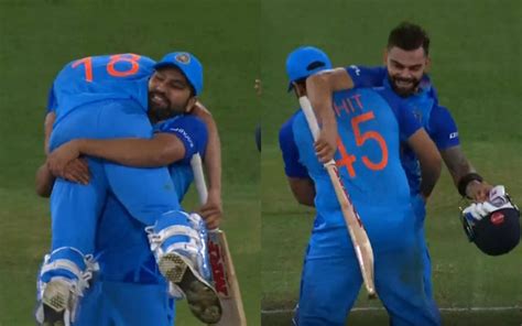 T20 World Cup 2022: Rohit Sharma lifts Virat Kohli in joy as chase ...