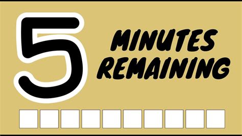 5 Minute - Countdown Timer - Progress Bar - YouTube