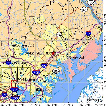 Upper Falls, Maryland (MD) ~ population data, races, housing & economy