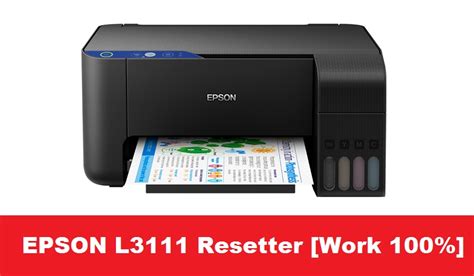 EPSON L3111 Resetter Free Download Latest Version 2023. Document Printing, Epson Printer, Ink ...