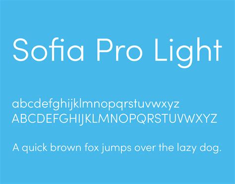 Sofia Pro Font Free Web This Typeface Has Eight Styles And Was ...