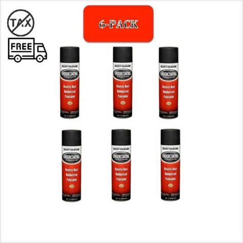 Rust-Oleum Automotive Car Truck Rubberized Undercoating Spray Black Paint 6-PACK | eBay