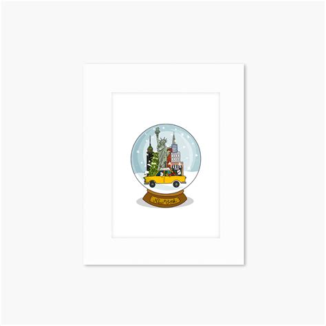 New York in a Snow Globe - Around New York Christmas Wall Art ...