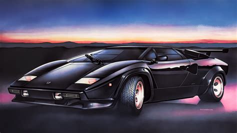 Lamborghini Countach 5000 Quattrovalvole by Patrignani [3840x2160] : wallpapers