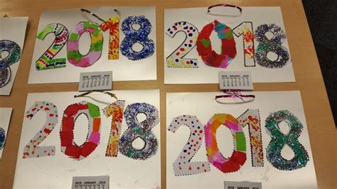 New Year's Year craft | Calendar craft, Calendar ideas for kids to make ...