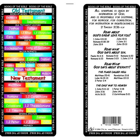 Books Of The Bible Printable Bookmark / Bible Bookmarks Bible Story ...