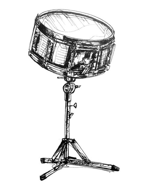 Snare Drum Drawing at GetDrawings | Free download