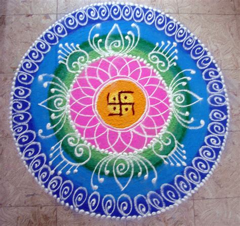 Best Rangoli Designs for Diwali 2016 | Free Hand Rangoli with Colors