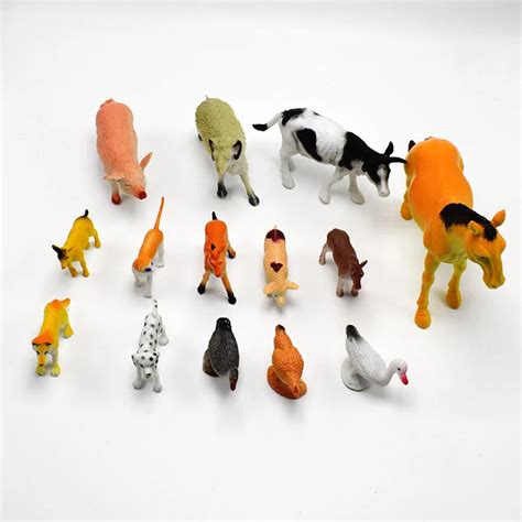 Farm Animal Model Toy Simulation Horse And Sheep Ducks And Geese Set Kids Educational Toy For ...