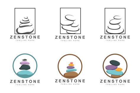 Balance Stone Logo Design, Vector Therap Graphic by AR Graphic · Creative Fabrica