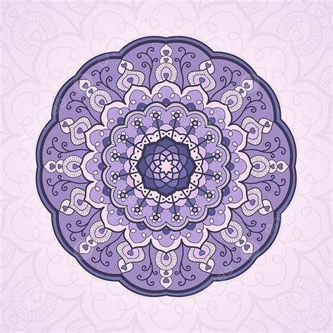 Purple Color Wheel Mandala