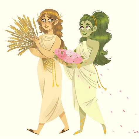 Demeter and young Persephone🌾🌸 Hope you’ll like it Next one will ...