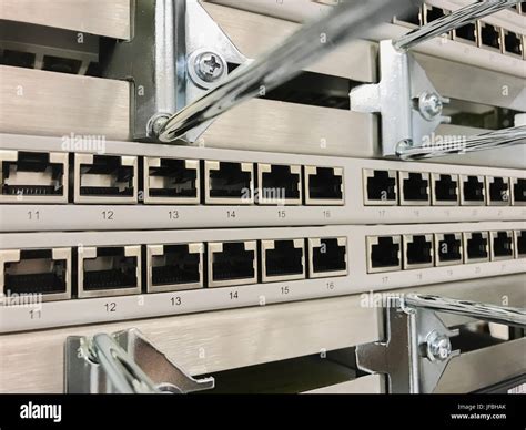 Network cable on a network HUB Stock Photo - Alamy