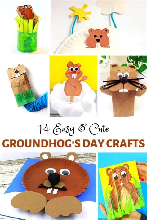 Easy and Cute Groundhog Day Crafts for Kids - Buggy and Buddy