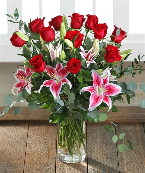 Luxury Red Roses, Lilies, Hydrangea Bouquet, Carithers Florist, Same ...