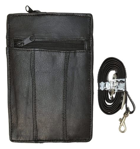 Large Genuine Leather Men Women Travel Wallet with Wrist Strap 107 (C) | menswallet