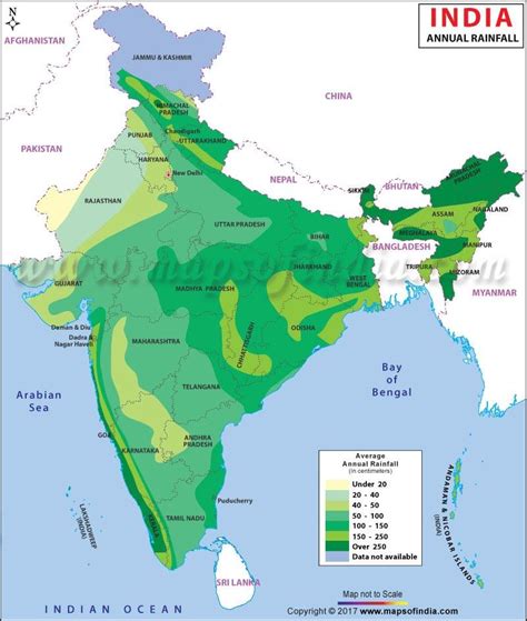 Fig A. Rainfall map of India Source: mapsofindia.co | Download ...