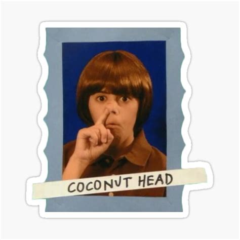 "Coconut Head Title" Sticker for Sale by NostalgicNerd97 | Redbubble