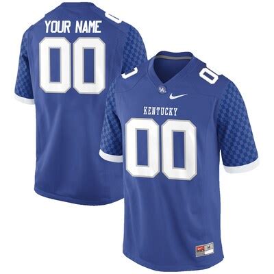 Kentucky Wildcats Nike Custom Replica Football Jersey - Royal ...