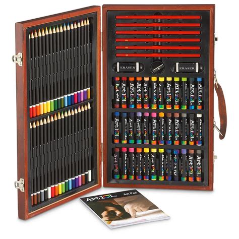 Art 101 106-Pc. Sketch Art Set with Wood Case - 617252, Toys at Sportsman's Guide