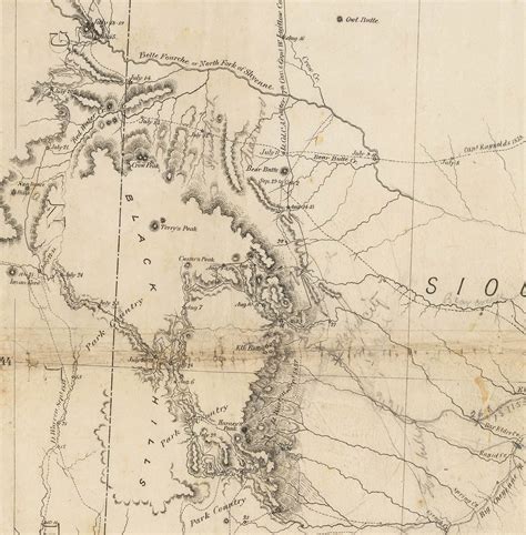 Important Dakota Territory map, annotated by a pioneer - Rare & Antique Maps