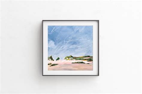 Beach Dunes Art Print Abstract Landscape Coastal Landscape | Etsy