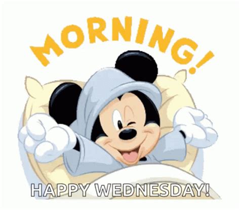 Mickey Mouse Good Morning Happy Wednesday GIF | GIFDB.com