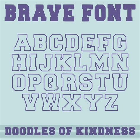 Brave Font for Procreate Letterman Font Varsity Font - Etsy Australia