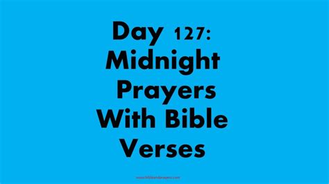 Day 27: Midnight Prayers With Bible Verses-Bibleandprayers.com